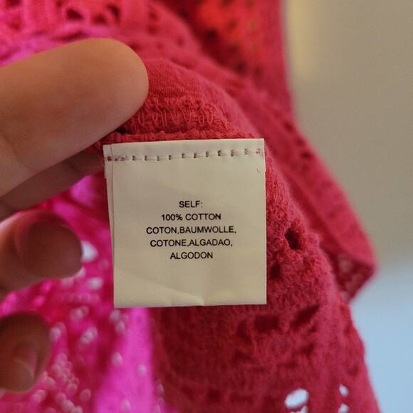 Blue Tassel Anthropologie Shavonne Lace Tunic Top Boho - Picture 8 of 10